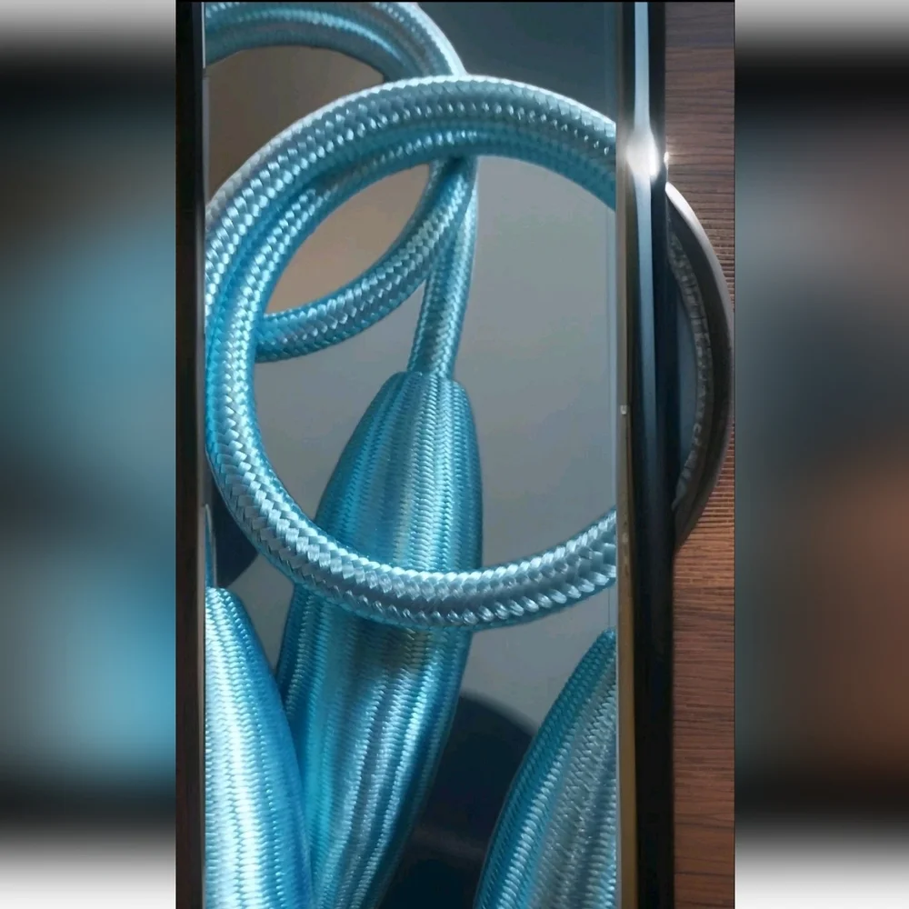 Satin Curtain Tie Backs, Ocean Blue, Set of 2